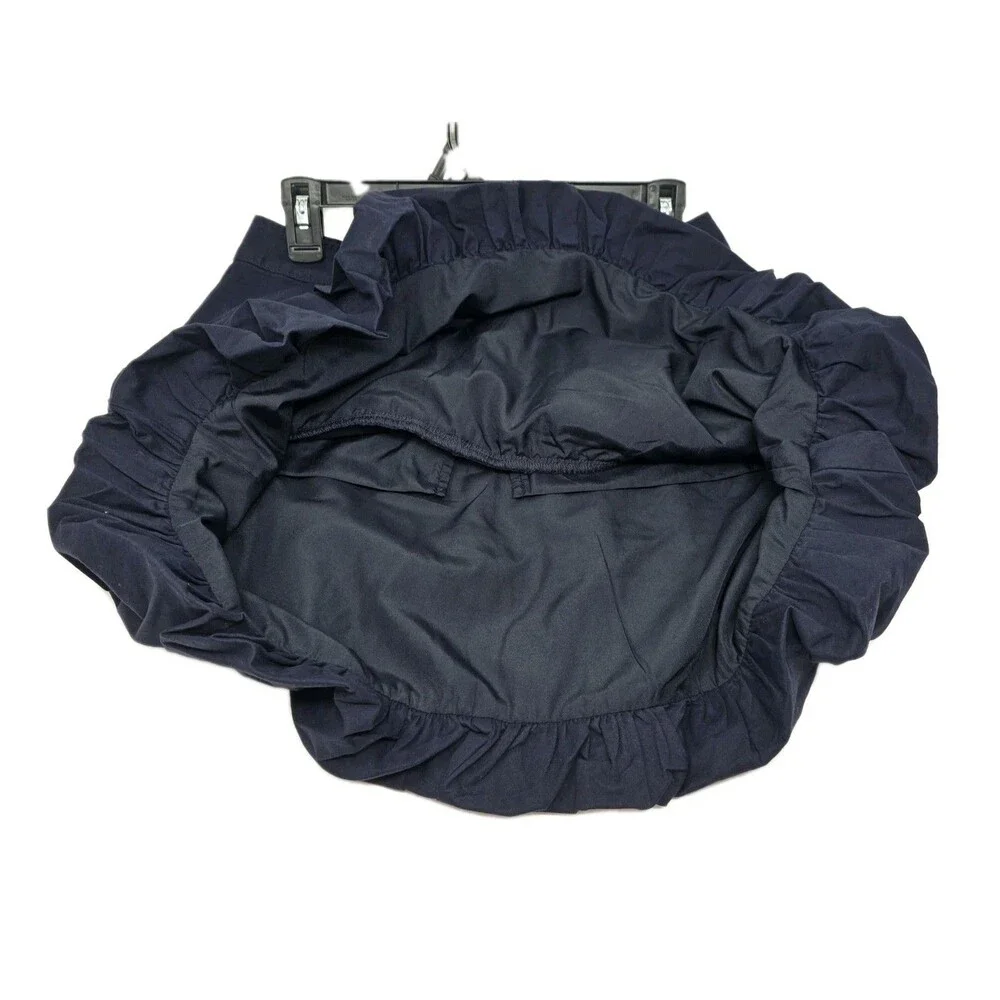 Free Assembly Mini Cotton Twill Bubble Skirt Navy Blue Women's Size XS (0-2)